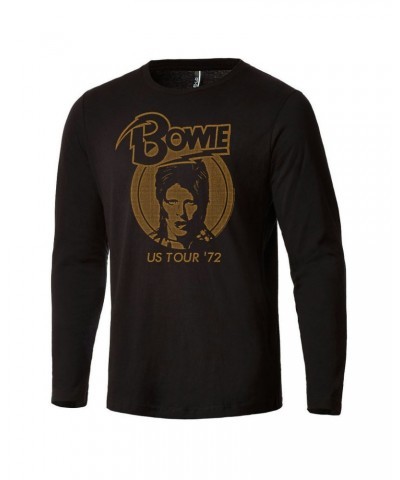 $16.10 David Bowie Tour 72 Long Sleeve T-Shirt Shirts