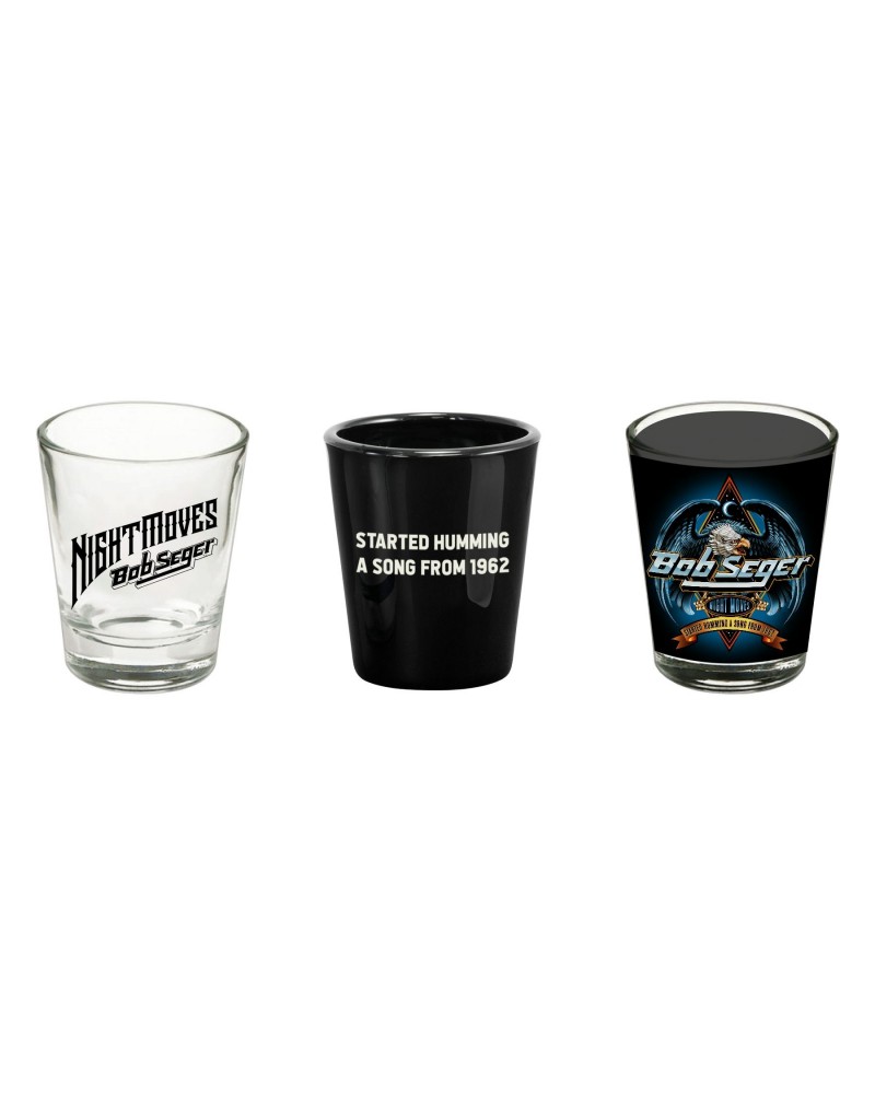 $7.75 Bob Seger & The Silver Bullet Band Night Moves Shot Glass Set Drinkware