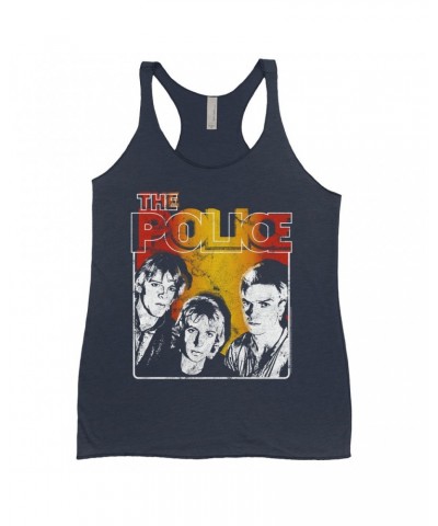 $12.45 The Police Ladies' Tank Top | Outlandos Ombre Trio Distressed Shirt Shirts