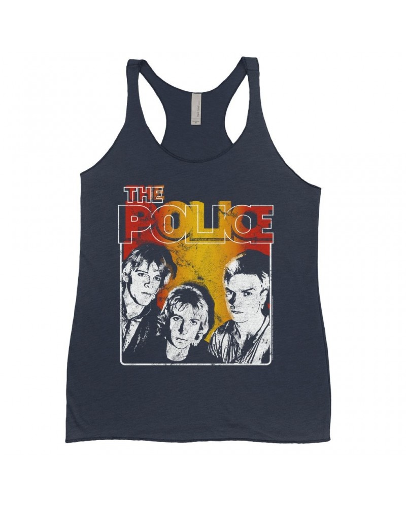 $12.45 The Police Ladies' Tank Top | Outlandos Ombre Trio Distressed Shirt Shirts