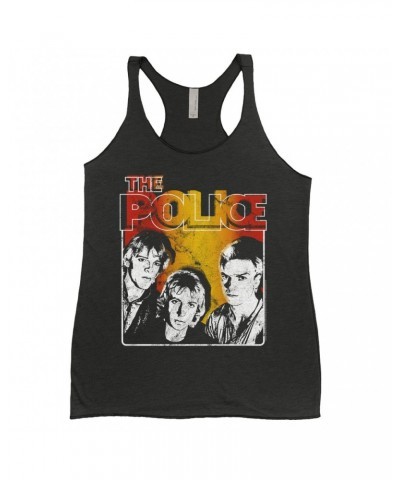 $12.45 The Police Ladies' Tank Top | Outlandos Ombre Trio Distressed Shirt Shirts