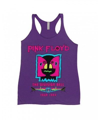 $13.03 Pink Floyd Ladies' Tank Top | Division Bell 1994 Tour Design Shirt Shirts