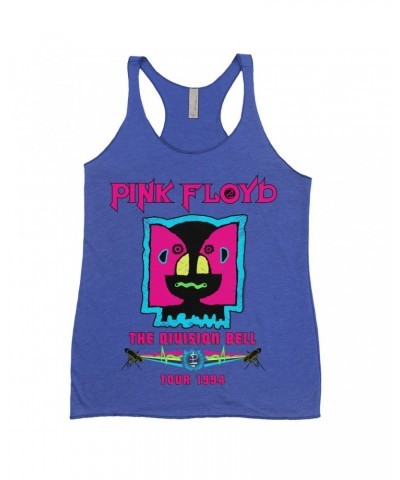 $13.03 Pink Floyd Ladies' Tank Top | Division Bell 1994 Tour Design Shirt Shirts