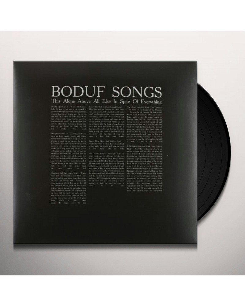 $7.80 Boduf Songs THIS ALONE ABOVE ALL Vinyl Record Vinyl