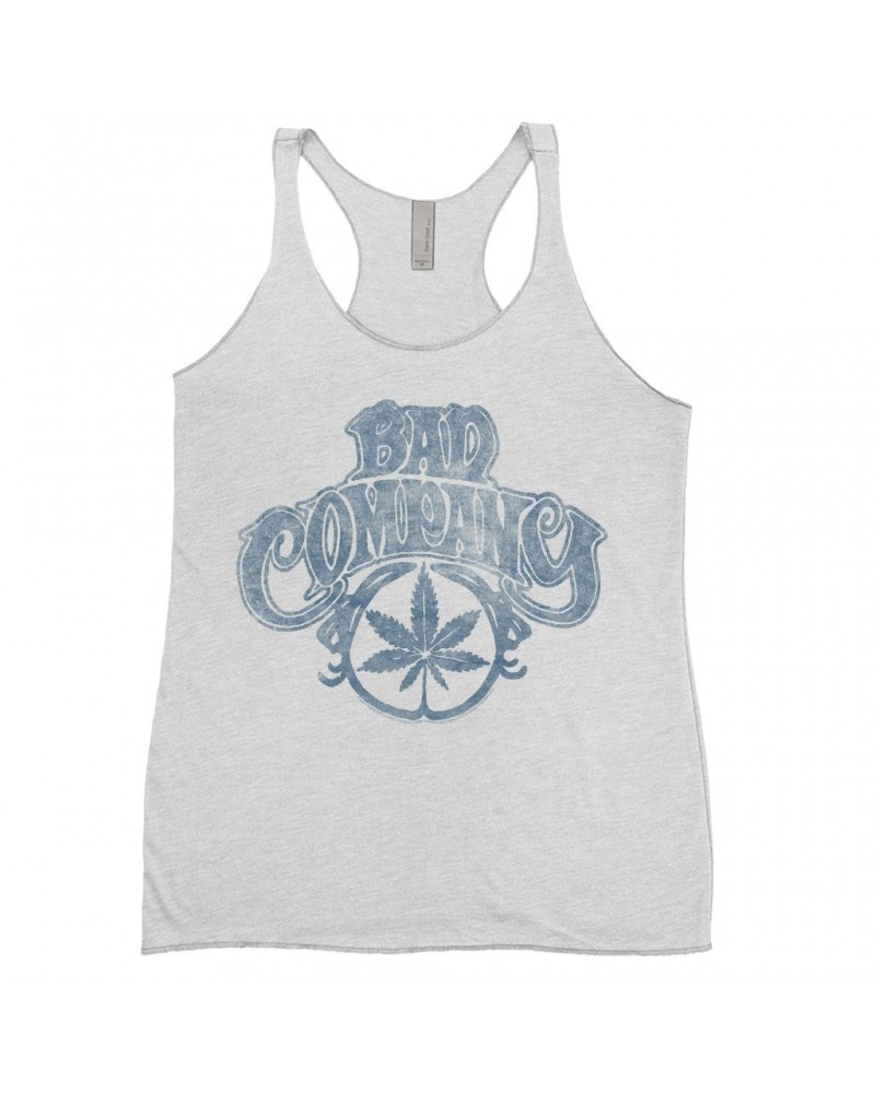 $9.26 Bad Company Ladies' Tank Top | Early Smoke Logo Distressed Shirt Shirts