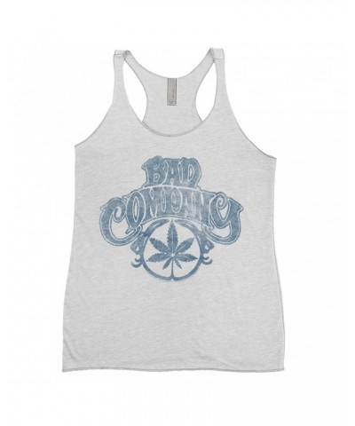 $9.26 Bad Company Ladies' Tank Top | Early Smoke Logo Distressed Shirt Shirts