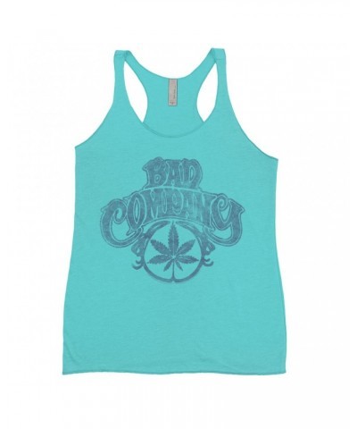 $9.26 Bad Company Ladies' Tank Top | Early Smoke Logo Distressed Shirt Shirts