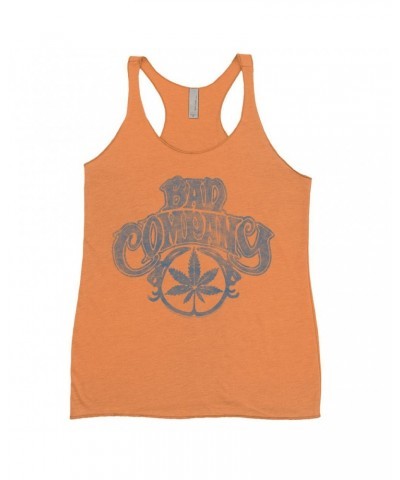 $9.26 Bad Company Ladies' Tank Top | Early Smoke Logo Distressed Shirt Shirts