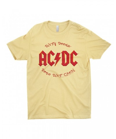 $10.23 AC/DC T-Shirt | Dirty Deeds Done Dirt Cheap Script Design Shirt Shirts