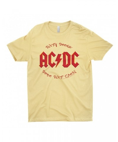 $10.23 AC/DC T-Shirt | Dirty Deeds Done Dirt Cheap Script Design Shirt Shirts