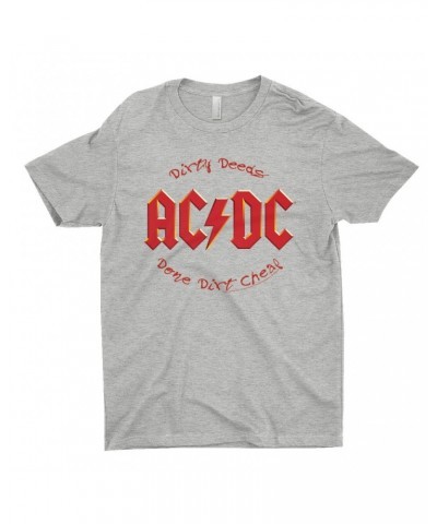 $10.23 AC/DC T-Shirt | Dirty Deeds Done Dirt Cheap Script Design Shirt Shirts