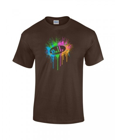 $5.55 Belly Neon Splat Logo T-Shirt - Brown Shirts