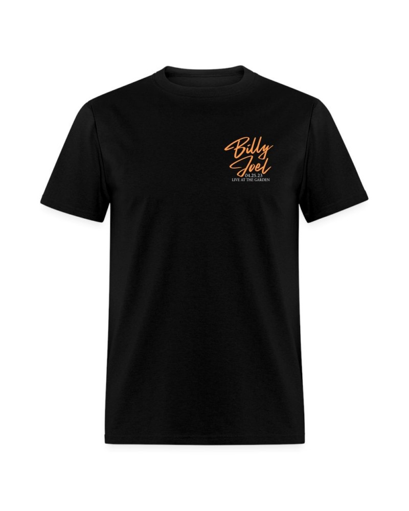 $19.50 Billy Joel "4-25-23 MSG Set List" Black T-Shirt Online Exclusive Shirts