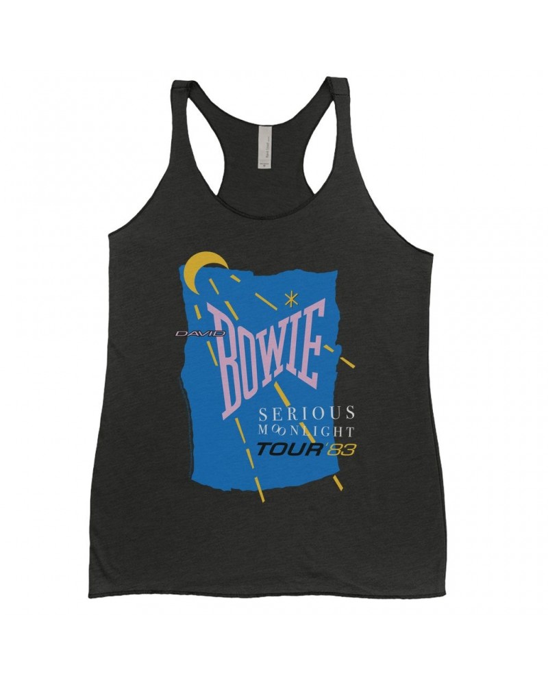 $13.03 David Bowie Ladies' Tank Top | Serious Moonlight 1983 Tour Shirt Shirts