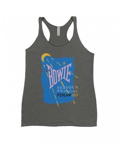 $13.03 David Bowie Ladies' Tank Top | Serious Moonlight 1983 Tour Shirt Shirts