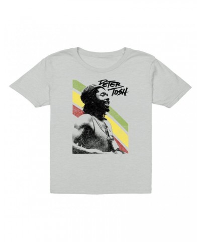 $12.23 Peter Tosh Kids T-Shirt | Traditional Rasta Stripes Kids T-Shirt Kids