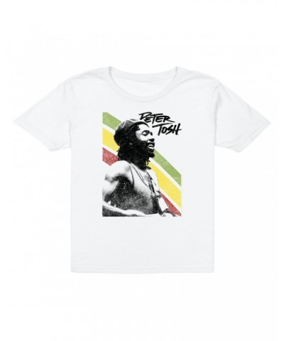 $12.23 Peter Tosh Kids T-Shirt | Traditional Rasta Stripes Kids T-Shirt Kids