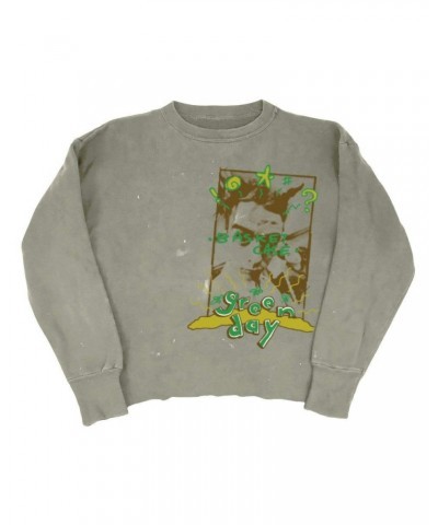 $28.43 Green Day Dookie Basket Case Cropped Crewneck Sweatshirts