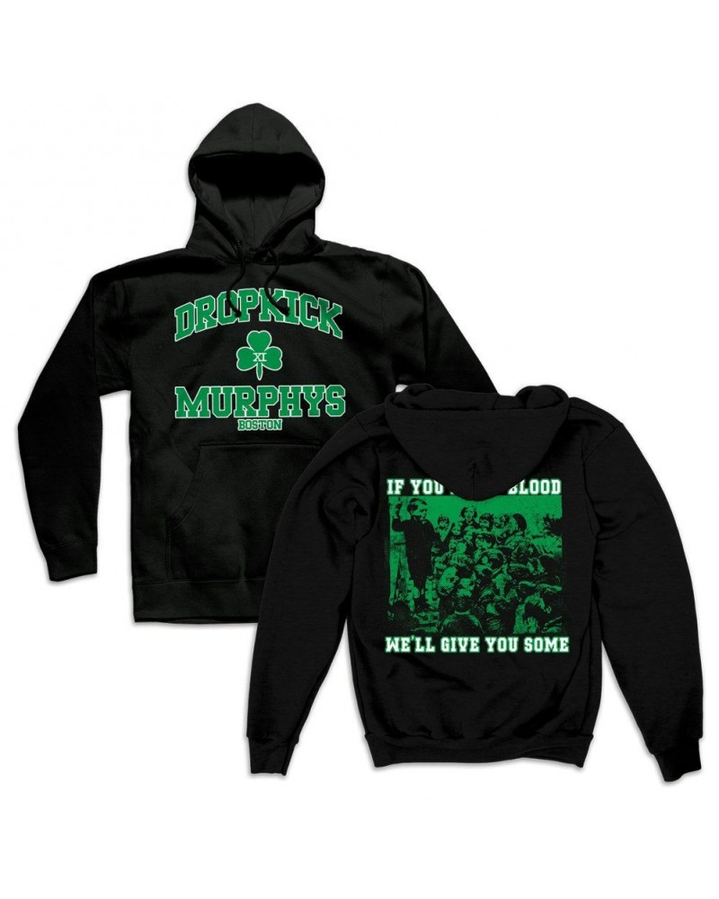 $18.48 Dropkick Murphys Short Stories Youth Crew Pullover Hoodie (Black) Sweatshirts