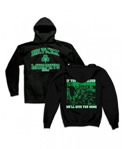 $18.48 Dropkick Murphys Short Stories Youth Crew Pullover Hoodie (Black) Sweatshirts