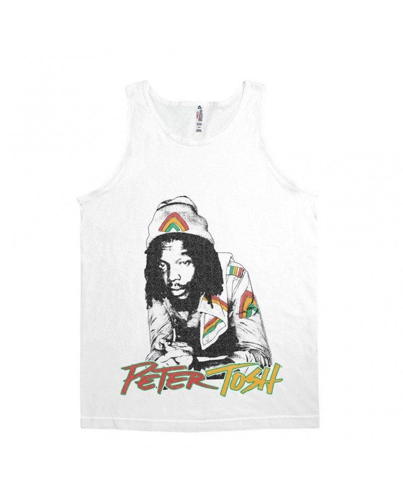 $8.98 Peter Tosh Unisex Tank Top | Reggae Colored Embellishment Illustration Shirt Shirts