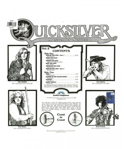 $9.44 Quicksilver Messenger Service Happy Trails Vinyl Record Vinyl