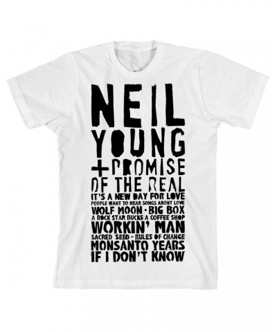 $9.60 Neil Young Song List ORGANIC Unisex T-Shirt Shirts