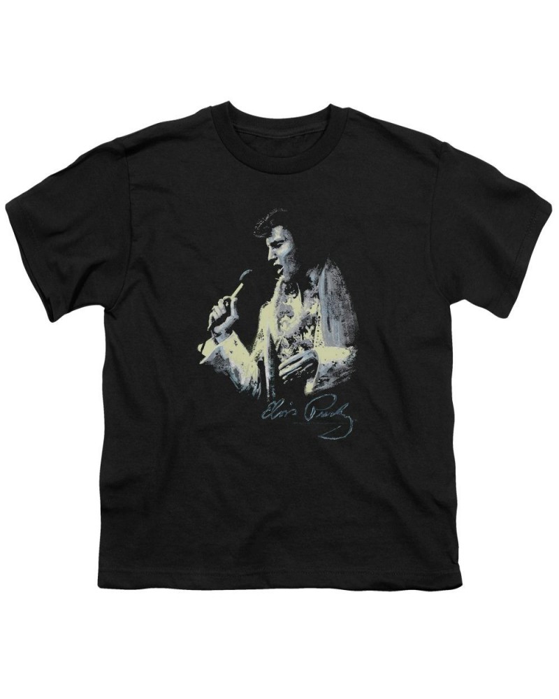 $7.35 Elvis Presley Youth Tee | PAINTED KING Youth T Shirt Kids