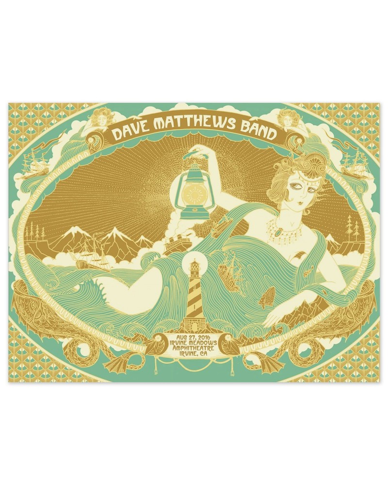 $13.20 Dave Matthews Band Show Poster - Irvine CA 8/27/2016 Decor