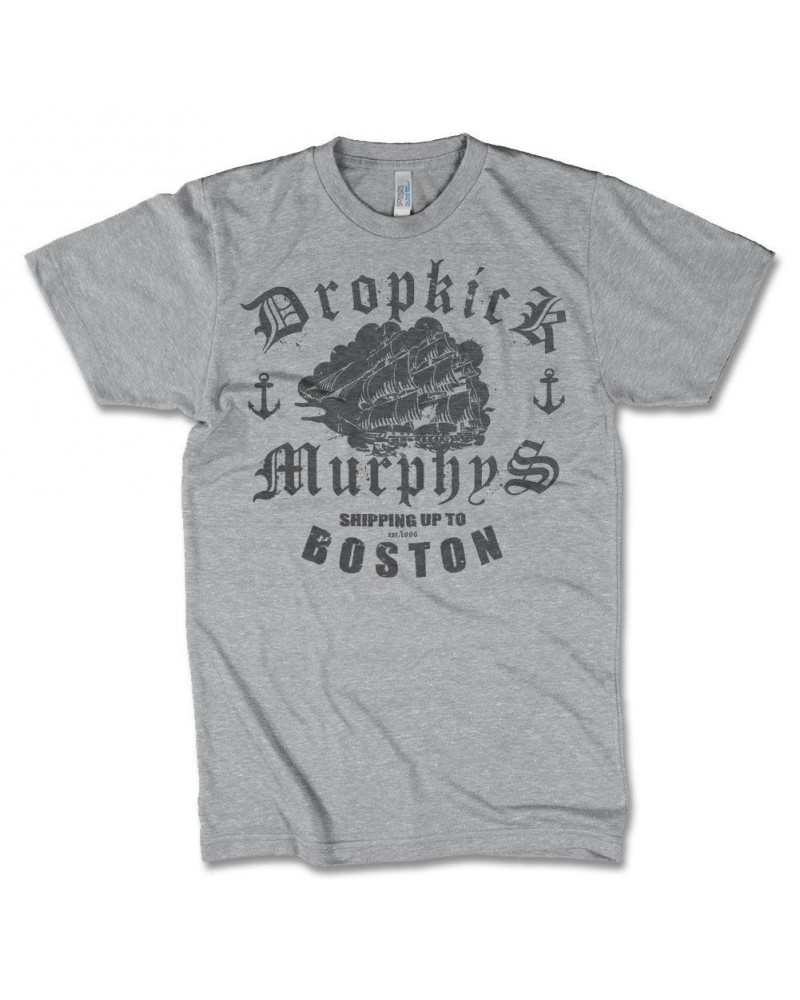 $12.88 Dropkick Murphys Shipping Up To Boston Tee (Heather Gray) Shirts