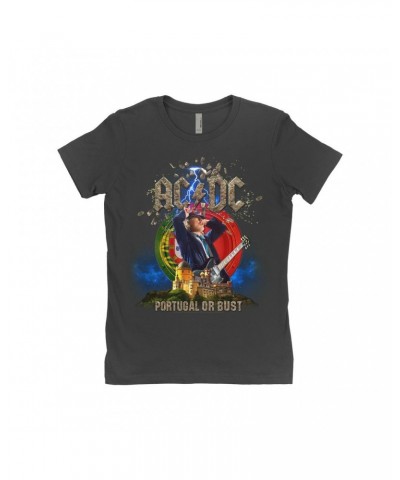 $9.98 AC/DC Ladies' Boyfriend T-Shirt | Portugal Or Bust Shirt Shirts