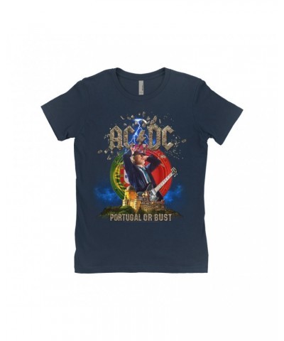 $9.98 AC/DC Ladies' Boyfriend T-Shirt | Portugal Or Bust Shirt Shirts