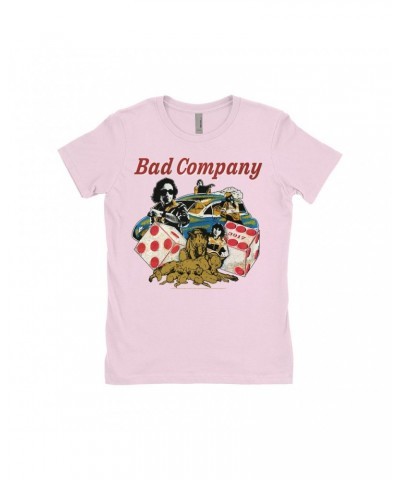 $8.23 Bad Company Ladies' Boyfriend T-Shirt | Rock n' Roll Fantasy '79 Collage Shirt Shirts