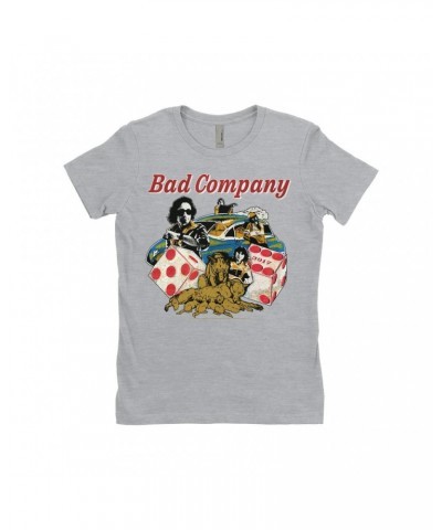 $8.23 Bad Company Ladies' Boyfriend T-Shirt | Rock n' Roll Fantasy '79 Collage Shirt Shirts