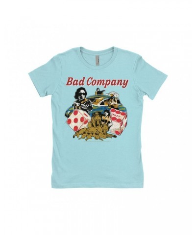 $8.23 Bad Company Ladies' Boyfriend T-Shirt | Rock n' Roll Fantasy '79 Collage Shirt Shirts