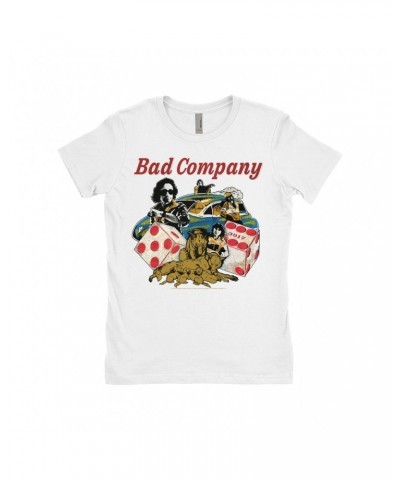 $8.23 Bad Company Ladies' Boyfriend T-Shirt | Rock n' Roll Fantasy '79 Collage Shirt Shirts