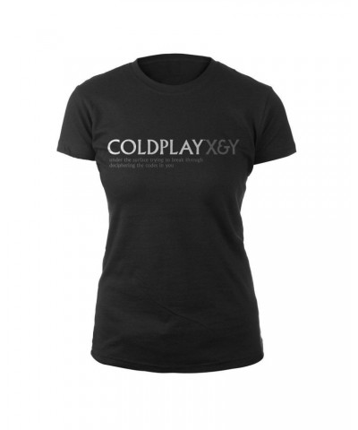 $3.68 Coldplay Colplay X & Y Code Block Babydoll T-shirt Shirts