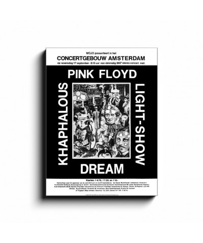 $28.78 Pink Floyd Wall Art | Gebouw Amsterdam Concert Canvas Wrap Decor