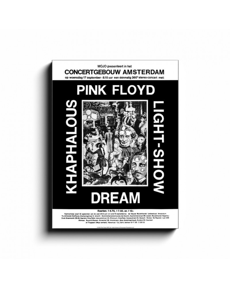 $28.78 Pink Floyd Wall Art | Gebouw Amsterdam Concert Canvas Wrap Decor