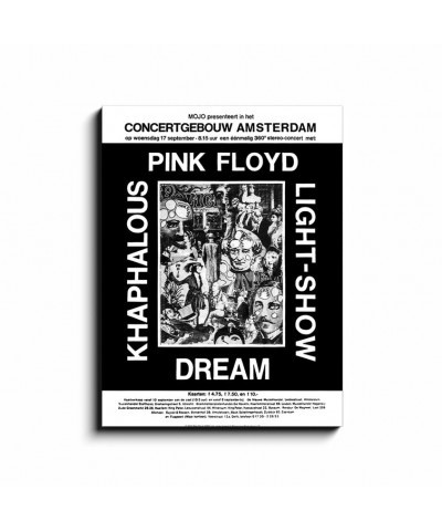 $28.78 Pink Floyd Wall Art | Gebouw Amsterdam Concert Canvas Wrap Decor