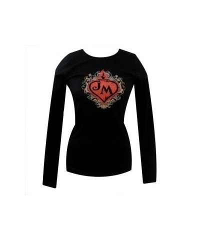 $4.78 John Mellencamp Eden Is Burning Flaming Heart Ladies Long Sleeve Shirt Shirts