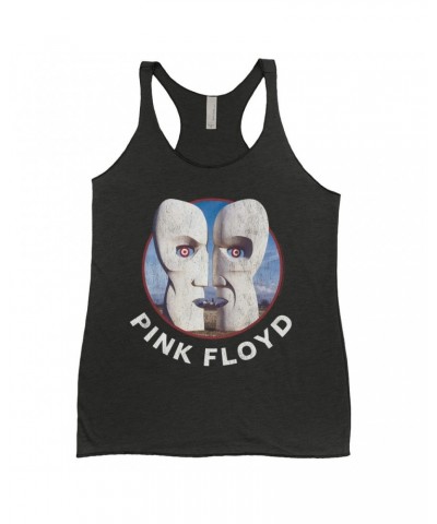 $8.97 Pink Floyd Ladies' Tank Top | Circular Metal Division Bell With Logo Shirt Shirts