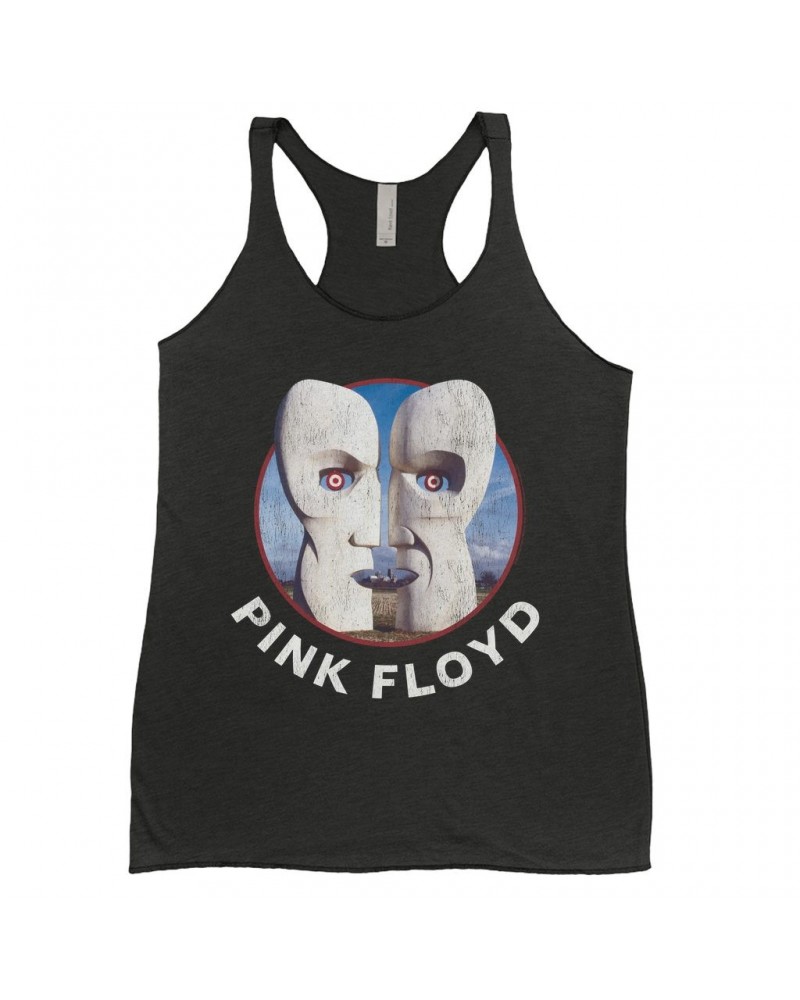 $8.97 Pink Floyd Ladies' Tank Top | Circular Metal Division Bell With Logo Shirt Shirts