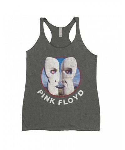 $8.97 Pink Floyd Ladies' Tank Top | Circular Metal Division Bell With Logo Shirt Shirts