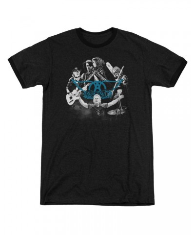 $8.05 Aerosmith Shirt | ROCK N ROUND Premium Ringer Tee Shirts