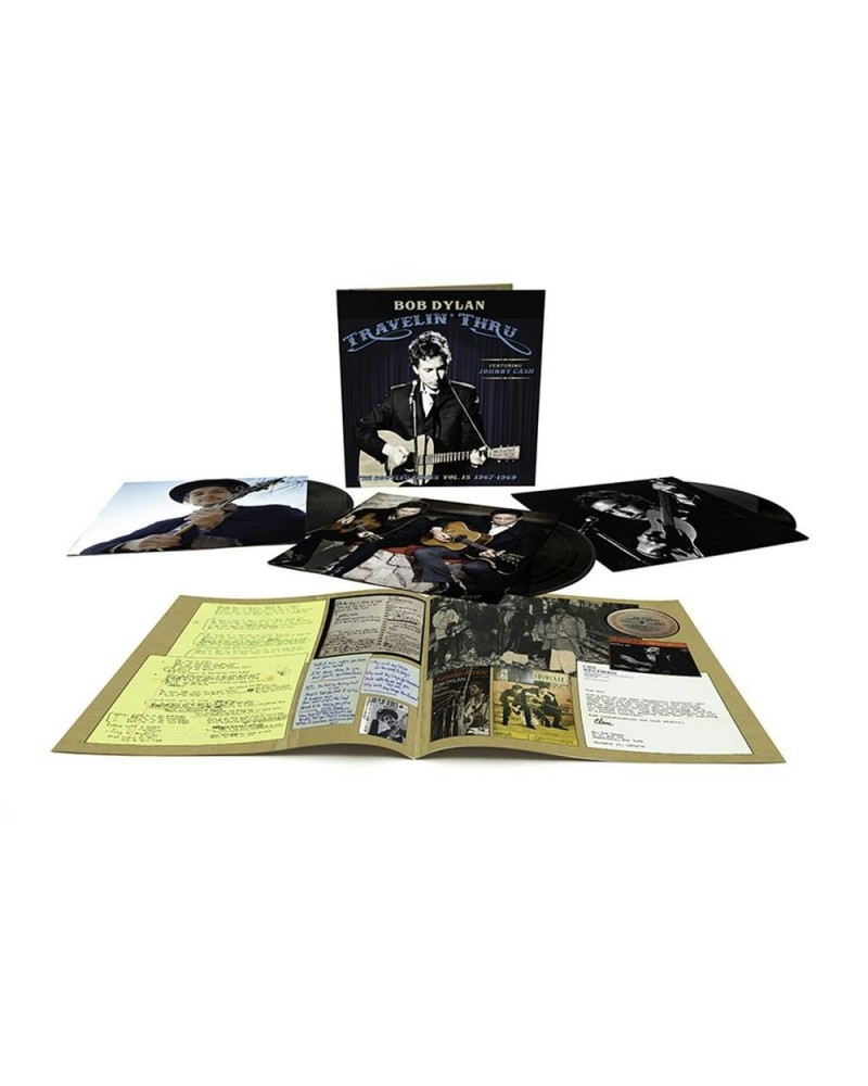 $25.00 Bob Dylan TRAVELIN' THRU FEATURING JOHNNY CASH: THE BOOTLEG SERIES VOL. 15 3LP (Vinyl) Vinyl