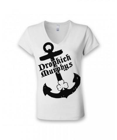 $11.50 Dropkick Murphys Anchor V-Neck - Women's T-Shirt Shirts