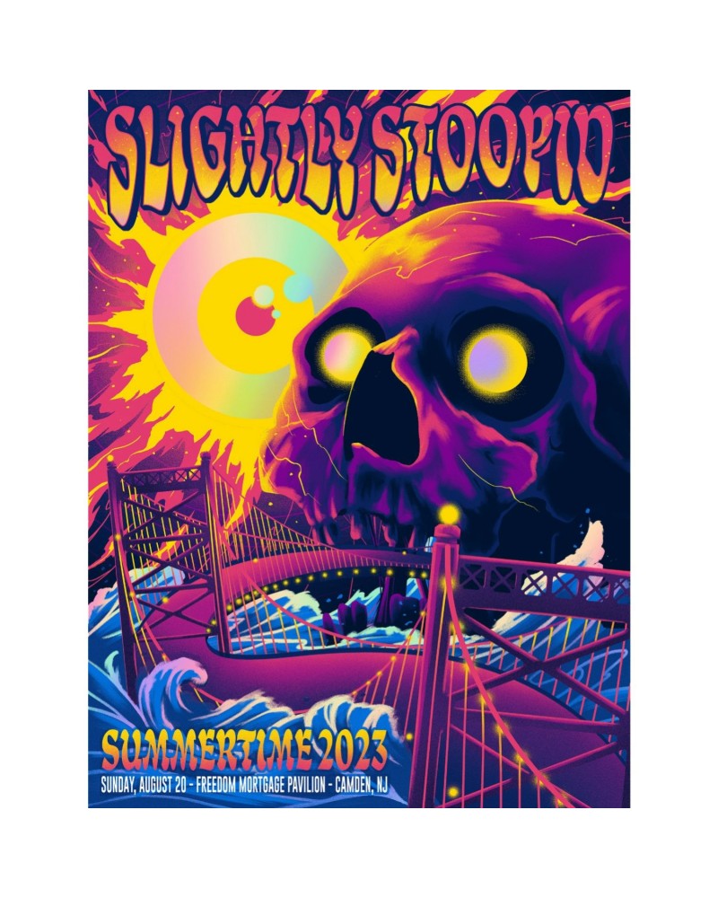 $6.25 Slightly Stoopid 8/20/23 Camden NJ Foil Show Poster by Arno Kiss Decor