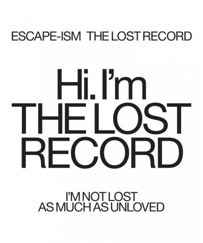 $4.42 Escape-ism The Lost Record Vinyl Record Vinyl