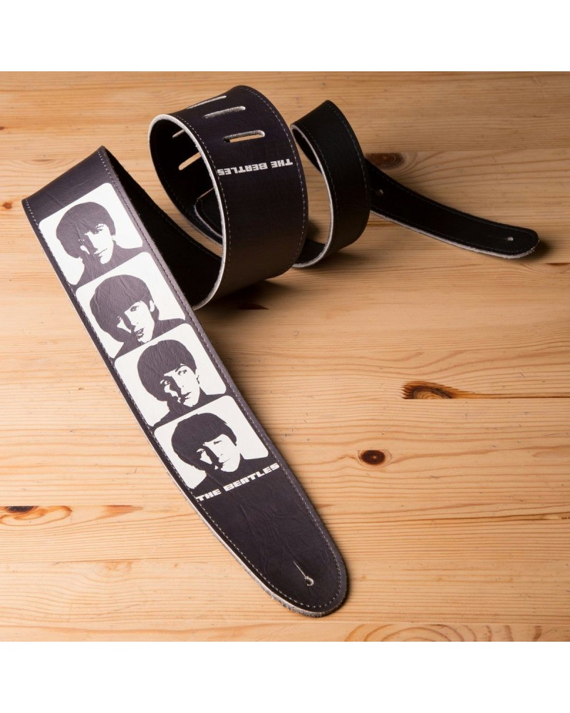 $17.15 The Beatles Silhouette 2.5" Vinyl D'Addario Guitar Strap Vinyl